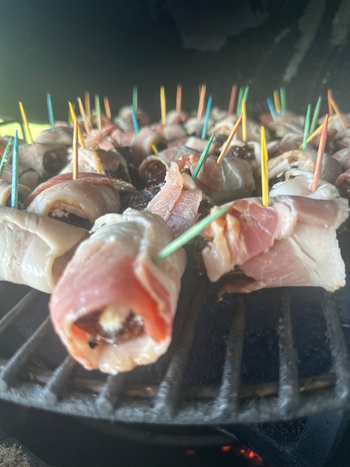 Goat Cheese Stuffed Dates Wrapped in Bacon